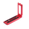 Soporte universal en forma de L para cámara Placa de liberación rápida para estabilizadores RSC2 / RS3, especificación: L-450 rojo