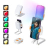 Luz de bolsillo con luz de relleno D2 Pro Mini RGB con soporte para teléfono móvil (blanco)