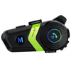 Auriculares Bluetooth para casco de motocicleta S3 para cascos completos y medios (verde)