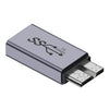 Adaptador USB hembra de transferencia Micro B macho, convertidor de interfaz de caja HDD de enlace USB