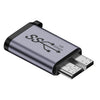 Adaptador macho Micro B de transferencia hembra tipo C, convertidor de interfaz de caja HDD con enlace USB