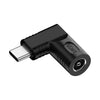 6.3x3.0mm E 65W hembra a tipo C macho DC Power a PD Power Laptop Adaptador multifunción