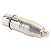Aleación de zinc XLR hembra a RCA hembra cabeza de loto micrófono mezcla junta de tránsito de audio