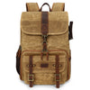Bolsa para cámara digital SLR de gran capacidad Mochila para computadora portátil Bolsa de almacenamiento de lona (amarillo tierra)