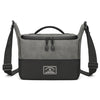 Bolso bandolera de cuero PU para fotografía, bolso para cámara SLR, bolso de almacenamiento para lentes (gris)
