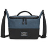 Bolso bandolera de cuero PU para fotografía, bolso para cámara SLR, bolso de almacenamiento para lentes (azul)