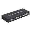 Conmutador KVM USB 4K DVI Adaptador de salida DVI 2 en 1 Concentrador de conmutador compartido para dos computadoras (negro)