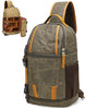 Bolso de hombro para fotografía impermeable resistente al desgaste de lona para exteriores (verde militar)