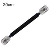 Cable coaxial RF plano de paso para ventana/puerta Cable de extensión coaxial RF UHF de 50 ohmios, longitud: 20 cm (hembra a hembra)
