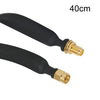 Antena de fibra de vidrio macho a hembra RP-SMA a través de cable adaptador de pared Cable de ventana plano (40 cm)