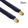 Antena de fibra de vidrio SMA macho a macho a través de cable adaptador de pared Cable de ventana plano (30 cm)
