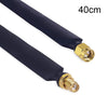 Antena de fibra de vidrio SMA macho a hembra a través de cable adaptador de pared Cable de ventana plano (40 cm)