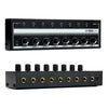 Amplificador de auriculares multicanal de monitoreo de 8 canales para estudio de grabación, enchufe de EE. UU.