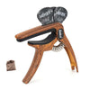 Clip de tono de guitarra acústica Galux GC501A Clip de metal para ukelele popular con bolsa de almacenamiento, color: patrón de madera oscura