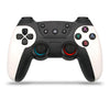 Para Switch Pro / PC / Android Controlador de juegos inalámbrico Bluetooth con vibración de activación (blanco elegante)