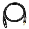 JINGHUA Cable de micrófono macho a XLR hembra de 3,5 mm Cable de audio para mezclador de computadora, longitud: 5 m