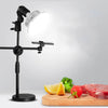 Luz de relleno de seta de 80W y 120 mm + kit de soporte de fotografía superior de escritorio para foto/vídeo
