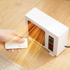 Calentador eléctrico de escritorio de 600W PTC, ventilador cálido de calentamiento rápido y ahorro de energía con Control remoto (enchufe europeo)