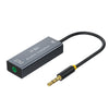 JINGHUA Z100 Aislador de audio de 3,5 mm Reducción de ruido auxiliar para automóvil y filtrado de sonido antiinterferencias (negro gris)