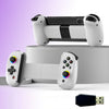 D8 Teléfono móvil Banda elástica Light Gamepad Dual Hall Inalámbrico Bluetooth Somatic Vibration Grip para PC / Android / IOS / Tablet / PS3 / PS4 / Switch, Color: Blanco + Receptor