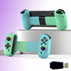 D8 Teléfono móvil Banda elástica Light Gamepad Dual Hall Inalámbrico Bluetooth Somatic Vibration Grip para PC / Android / IOS / Tablet / PS3 / PS4 / Switch, Color: Verde Azul + Receptor