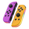 Mandos izquierdo y derecho para juegos JOY-02 con luces RGB, tacto agradable y Bluetooth, para Switch / Switch OLED / Switch Pro / Switch Lite / Switch Joycon (naranja y morado).