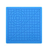 Estera de plantilla de pintura DIY de silicona con copia de pluma de impresión 3D, especificación: azul