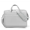 Bolso de hombro portátil para computadora portátil con bolsa de aire cruzada de 17,3 pulgadas (gris claro)