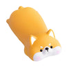 Alfombrilla de ratón de espuma con memoria de descompresión, lindo ratón de escritorio, cojín para muñeca, reposamanos, patrón: Shiba Inu
