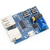 Decodificador de placa decodificadora sin pérdidas de MP3 Tarjeta TF Unidad flash USB Módulo de reproductor de decodificación de MP3 con amplificador, interfaz: Micro