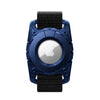 Para Airtag Watch Band Estuche impermeable de grado IP67 con pulsera de pasta (azul real)
