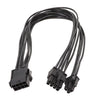 Cable adaptador de 30cm CPU de 8 pines a 8 + 4 pines, fuente de alimentación, placa base, Cable de alimentación del procesador