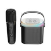 Altavoz Bluetooth portátil para el hogar Audio de karaoke pequeño para exteriores, color: Y1 negro (trigo monocular)