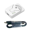 Cargador universal de batería de botón LIR2032/2450 de 4,2 V (blanco con cable)