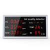 Monitor de aire portátil para interiores 5 en 1, detector de formaldehído TVOC (W17A gris claro)