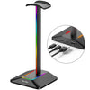 New Bee Soporte para auriculares de expansión HUB con estante de exhibición de auriculares colorido de salida dual, color: Z8 negro