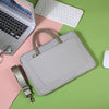 Maletín con estuche cruzado para computadora portátil de tela Oxford de 15 ~ 16,1 pulgadas (gris)