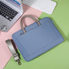 Maletín con estuche cruzado para computadora portátil de tela Oxford de 15 ~ 16,1 pulgadas (azul)