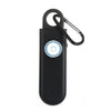 Alarma antipervertida personal para mujeres Alarma de luz intermitente LED para exteriores (negro)
