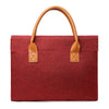 Bolso portátil ligero de tela Oxford de 13,3 pulgadas con asa de PU (rojo)