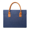 Bolso portátil ligero para computadora portátil de tela Oxford de 13,3 pulgadas con asa de PU (azul)