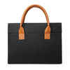 Bolso portátil ligero de tela Oxford de 14 pulgadas con asa de PU (negro)