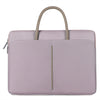 Bolso para portátil de tela Oxford de 15 a 15,6 pulgadas, maletín para hombre y mujer con asa de PU (rosa loto)
