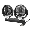 SUITU Ventilador de enfriamiento plegable para automóvil Ventilador de reducción de temperatura de verano para automóvil, modelo: USB dual de 5 V energizado