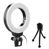 YRing48 Luz de relleno de anillo de belleza en vivo para videoconferencia con cámara portátil de 48 LED y 4 pulgadas, especificaciones: clip con trípode