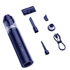 SUITU ST-6676 7 unids/set aspirador inalámbrico para vehículos soplador de cilindro sin escobillas para el hogar y el coche (azul y gris)