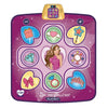 Alfombra de baile musical para niños, almohadilla de juego de baile de música electrónica, juguetes de caja de música (rosa y morado)