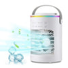 CF-516 USB Home Timed Desktop RGB Light Ventilador enfriador de humidificación por pulverización ajustable (blanco)