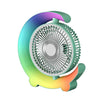 Ventilador portátil de escritorio Cool Marquee con carga USB F11 (verde menta)