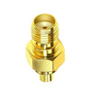 Kit de adaptador Coaxial hembra SMA hembra a MMCX, conector Coaxial de latón, adaptador de antena RF